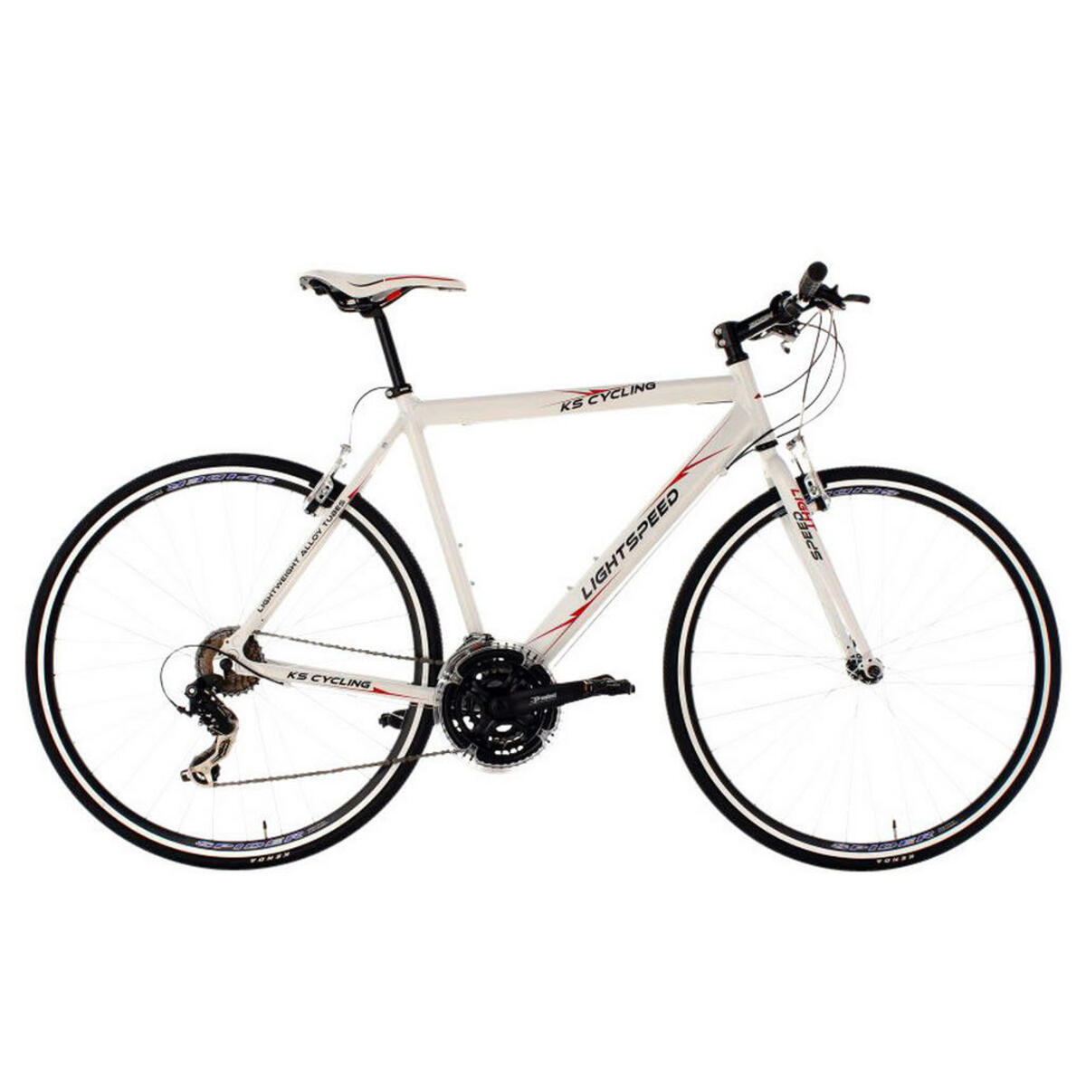 Bild 1 von KS-Cycling Fitnessrad KS275B Lightspeed 28' 28 Zoll Rahmenhöhe 54 cm 21 Gänge weiß weiß ca. 28 Zoll