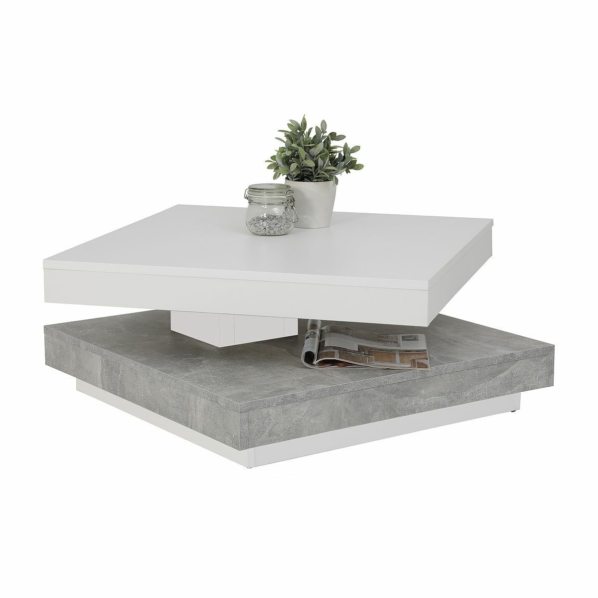 Bild 1 von HELA TISCHE Couchtisch ANDY 360° drehbar 67x35x67cm Andy