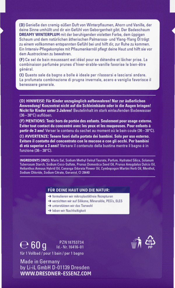 Bild 2 von Dresdner Essenz Badeschaum Dreamy Winterplum