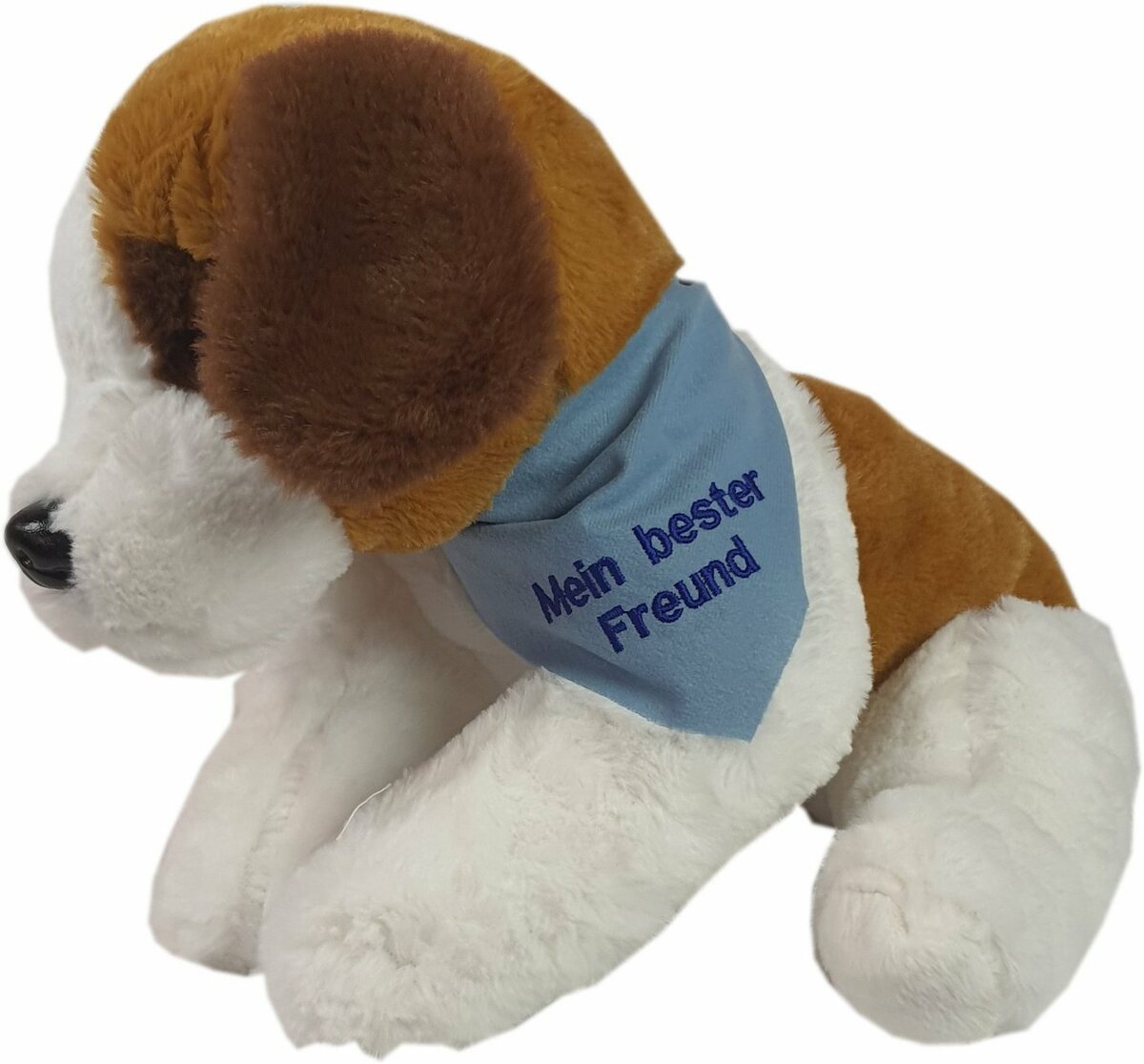 Bild 1 von Heunec® Kuscheltier Bernhardiner, 38 cm, mit blauem Halstuch und individueller Bestickung