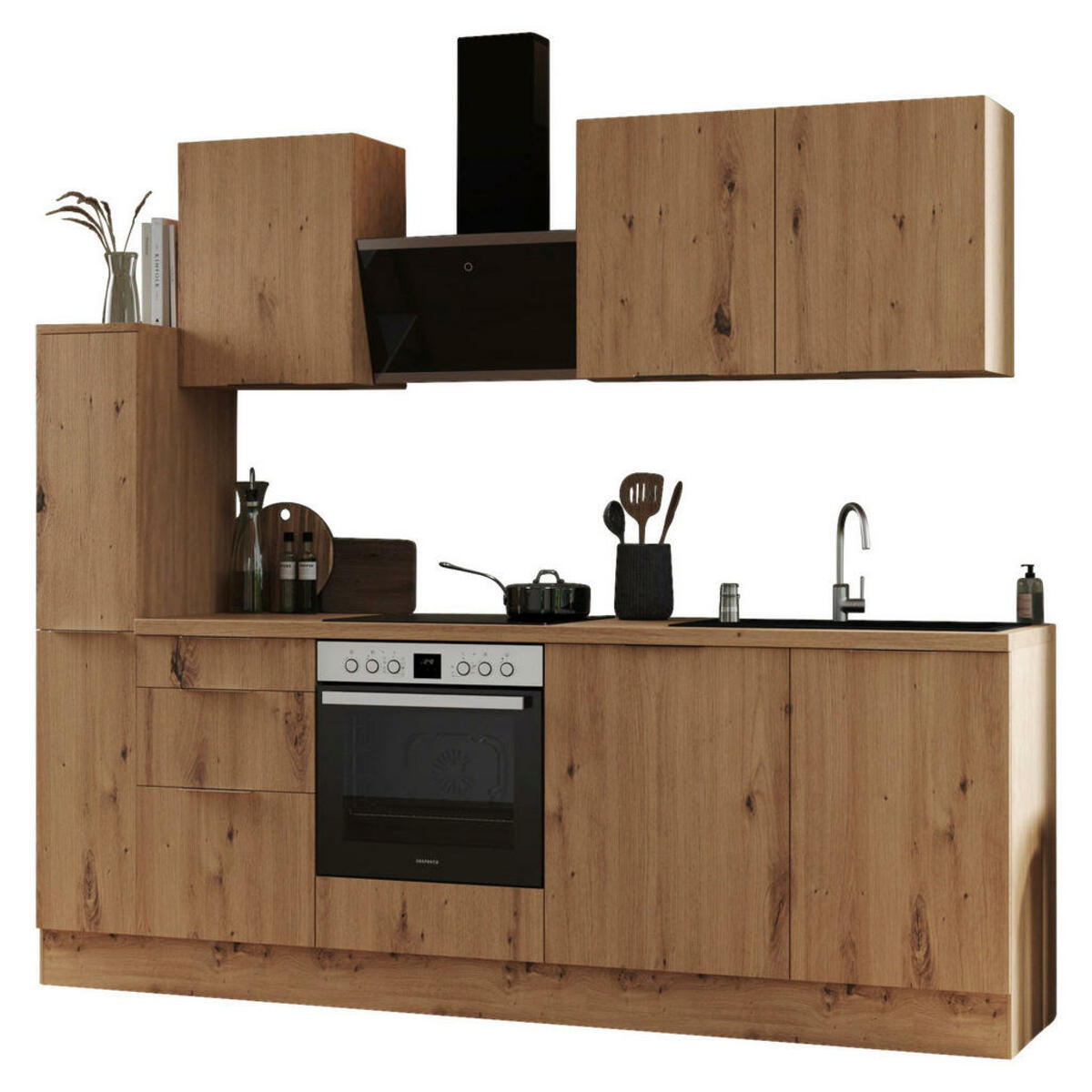 Bild 1 von Respekta Küchenblock Elisabeth Eiche Artisan Nachbildung B/H/T: ca. 250x225x60 cm
