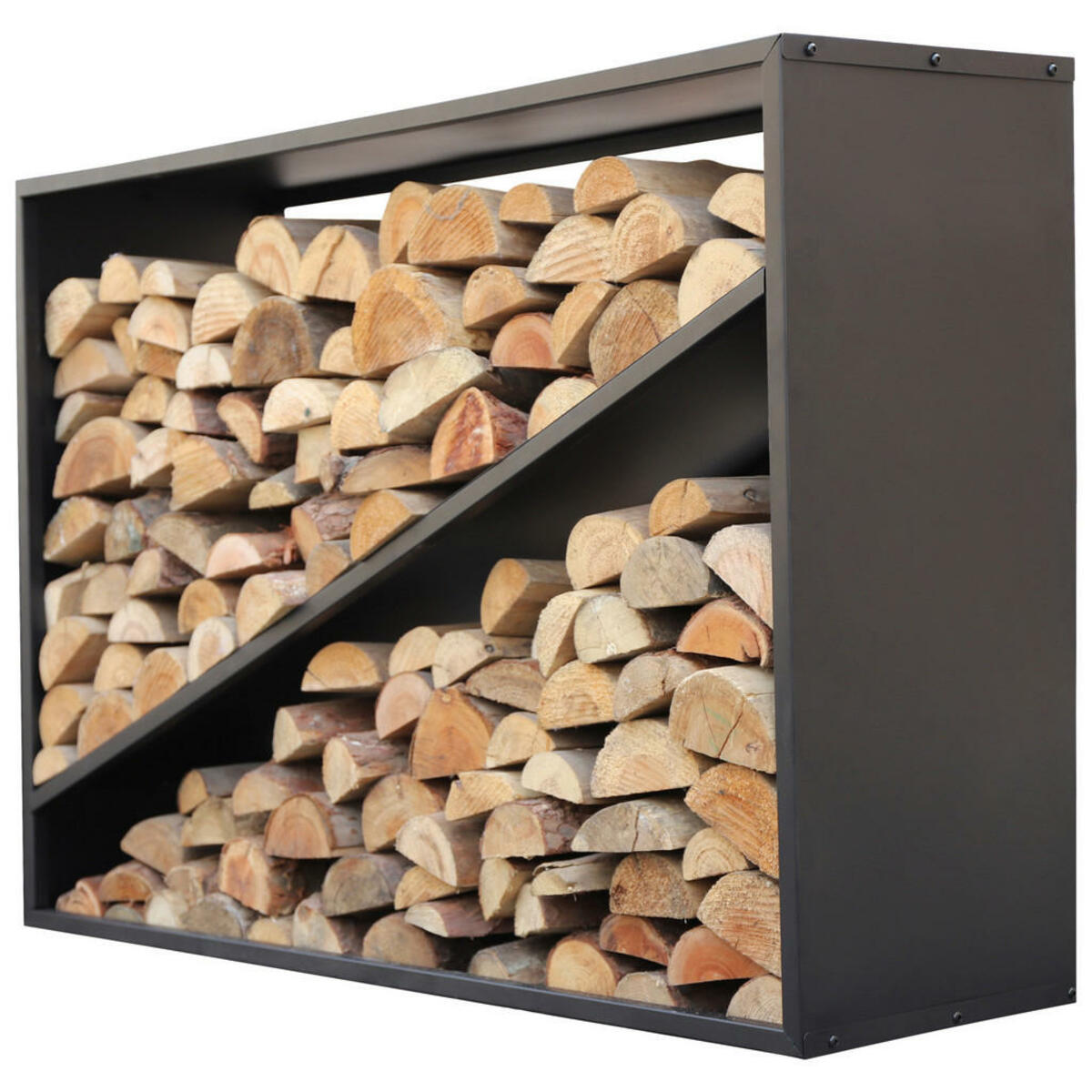 Bild 1 von Westmann Kaminholzregal schwarz B/H/T: ca. 115x80x35 cm