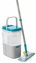 Bild 1 von MediaShop Bodenwischer-Set Livington Everclean Mop (Set, 1x Mop, 2x waschbare Mikrofaserpads), je 1x 60ml Reinigungskonzentrat für Parkett und Laminat/Fliesen