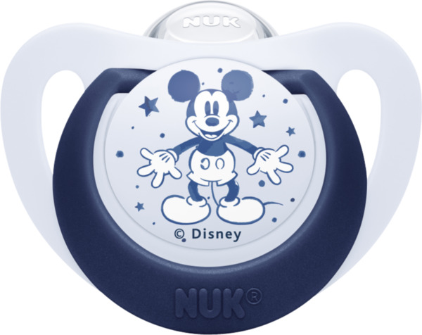Bild 2 von NUK Disney Mickey Mouse Star Day & Night Silikon-Schnuller, 18-36 Monate