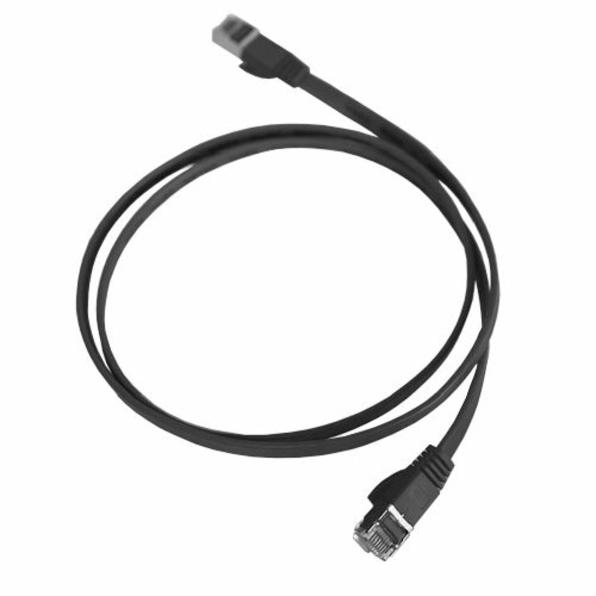 Bild 1 von Vago-Tools CAT7 Patchkabel Netzwerkkabel schwarz 1m flach