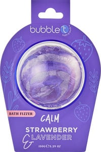 bubble t Calm Badekugel Erdbeere & Lavendel