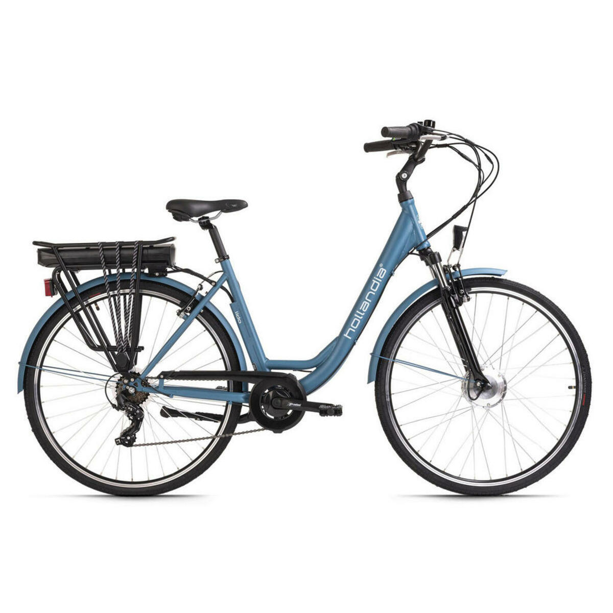 Bild 1 von Hollandia E-Cityrad Lido 28'' 28 Zoll Rahmenhöhe 49 cm 7 Gänge blau blau ca. 250 W ca. 36 V ca. 28 Zoll