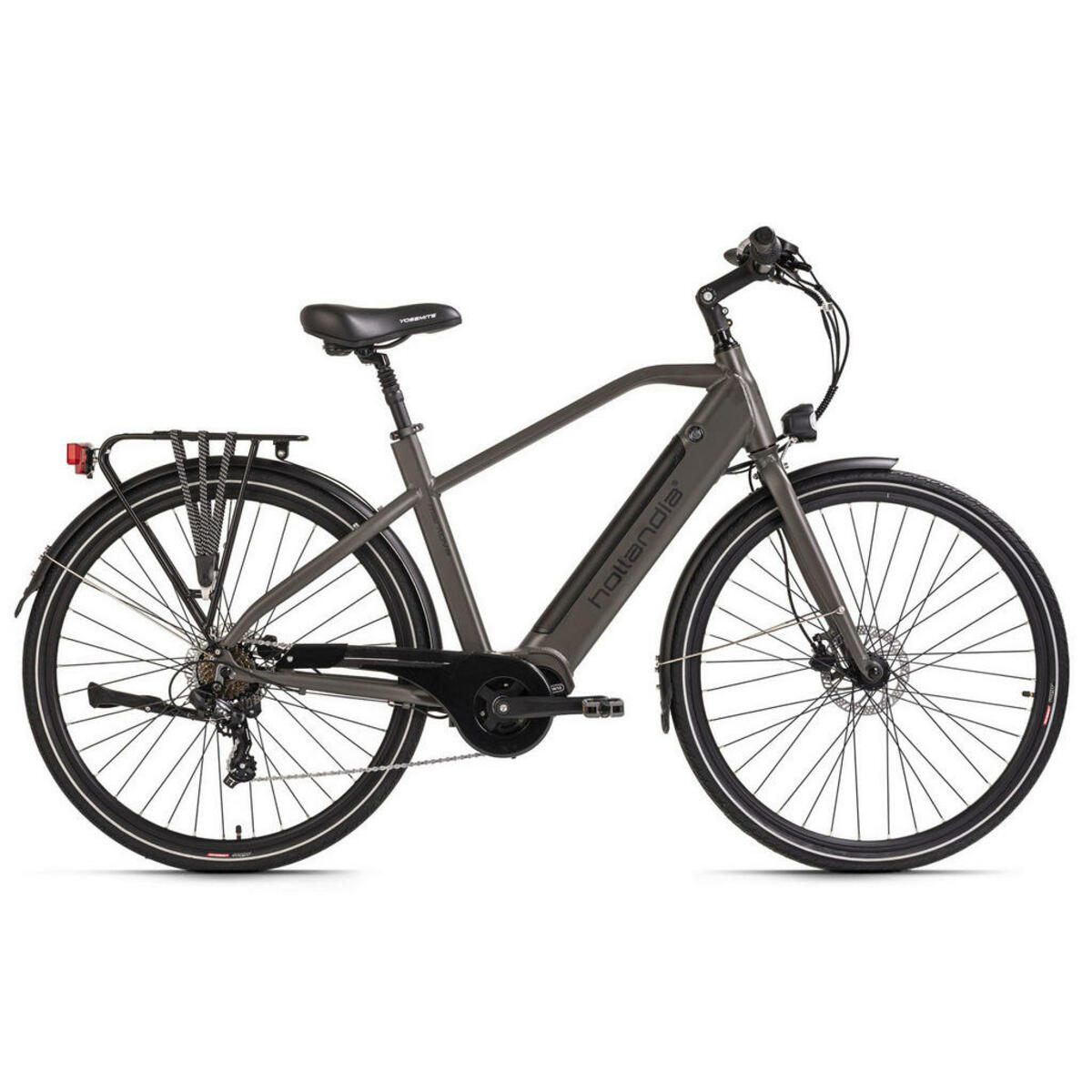 Bild 1 von Hollandia Alu E-Cityrad Mantova 28'' 28 Zoll Rahmenhöhe 52 cm 7 Gänge grau grau ca. 250 W ca. 36 V ca. 28 Zoll