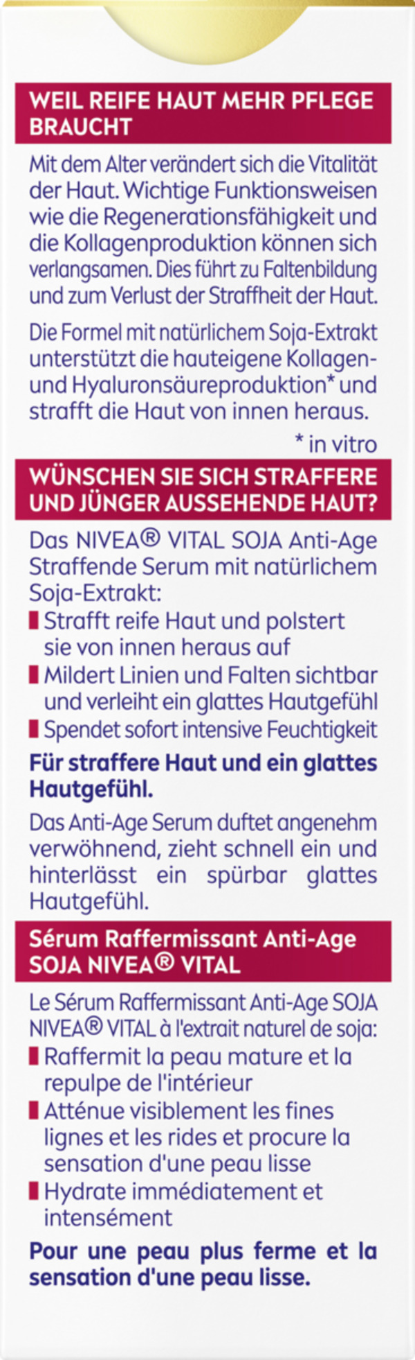 Bild 2 von NIVEA Vital Soja Anit-Age Straffendes Serum