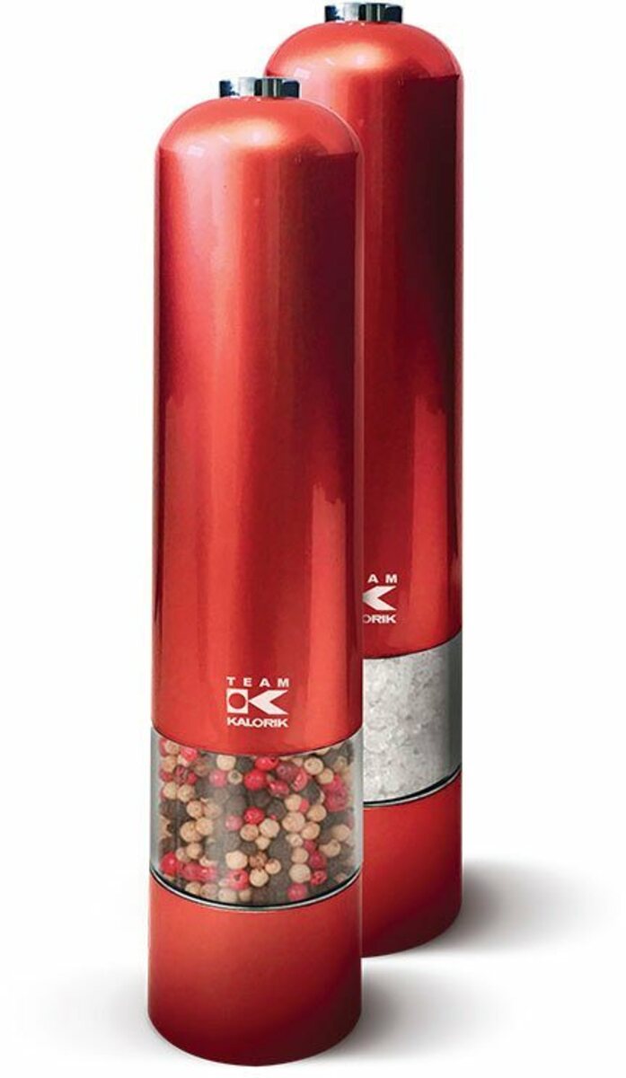 Bild 1 von Team Kalorik Salz-/Pfeffermühle TKG PSGR 1050 R mit Licht elektrisch, (2 Stück)