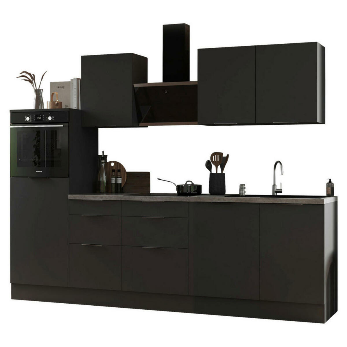 Bild 1 von Respekta Küchenblock Elisabeth grau matt B/H/T: ca. 280x225x60 cm