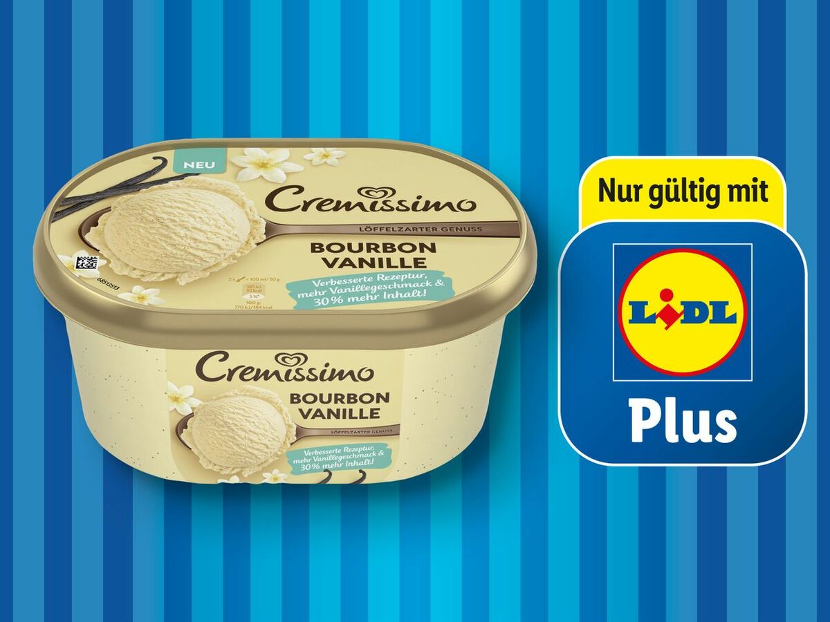 Langnese Cremissimo Vanille Eis, 1,3 l von Lidl ansehen!