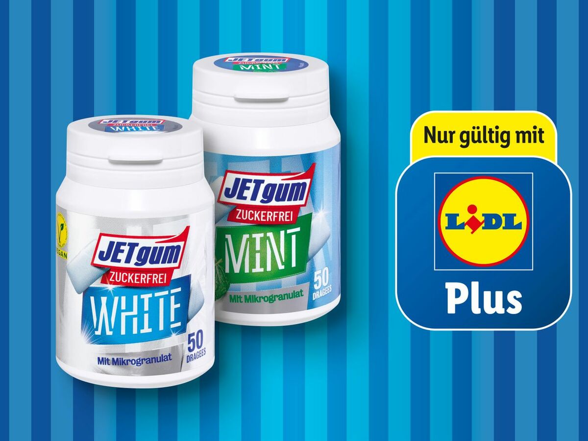 Bild 1 von Jetgum Kaugummi Dragees, 
         70 g