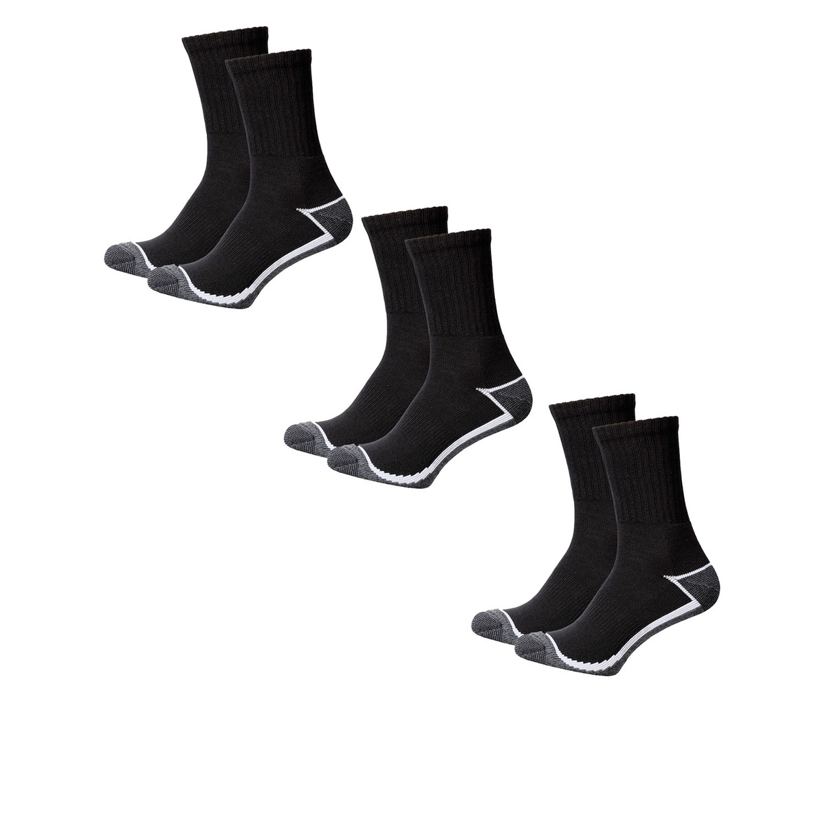 Bild 2 von TOPCRAFT Damen und Herren Arbeitssocken, 3 Paar