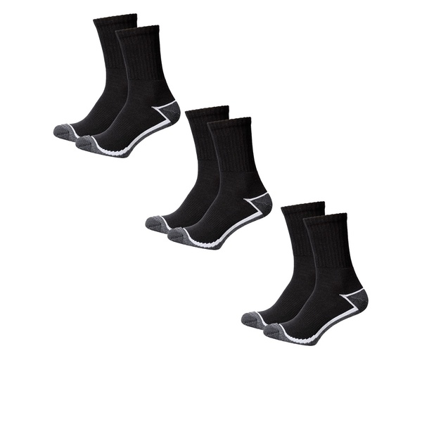 Bild 2 von TOPCRAFT Damen und Herren Arbeitssocken, 3 Paar