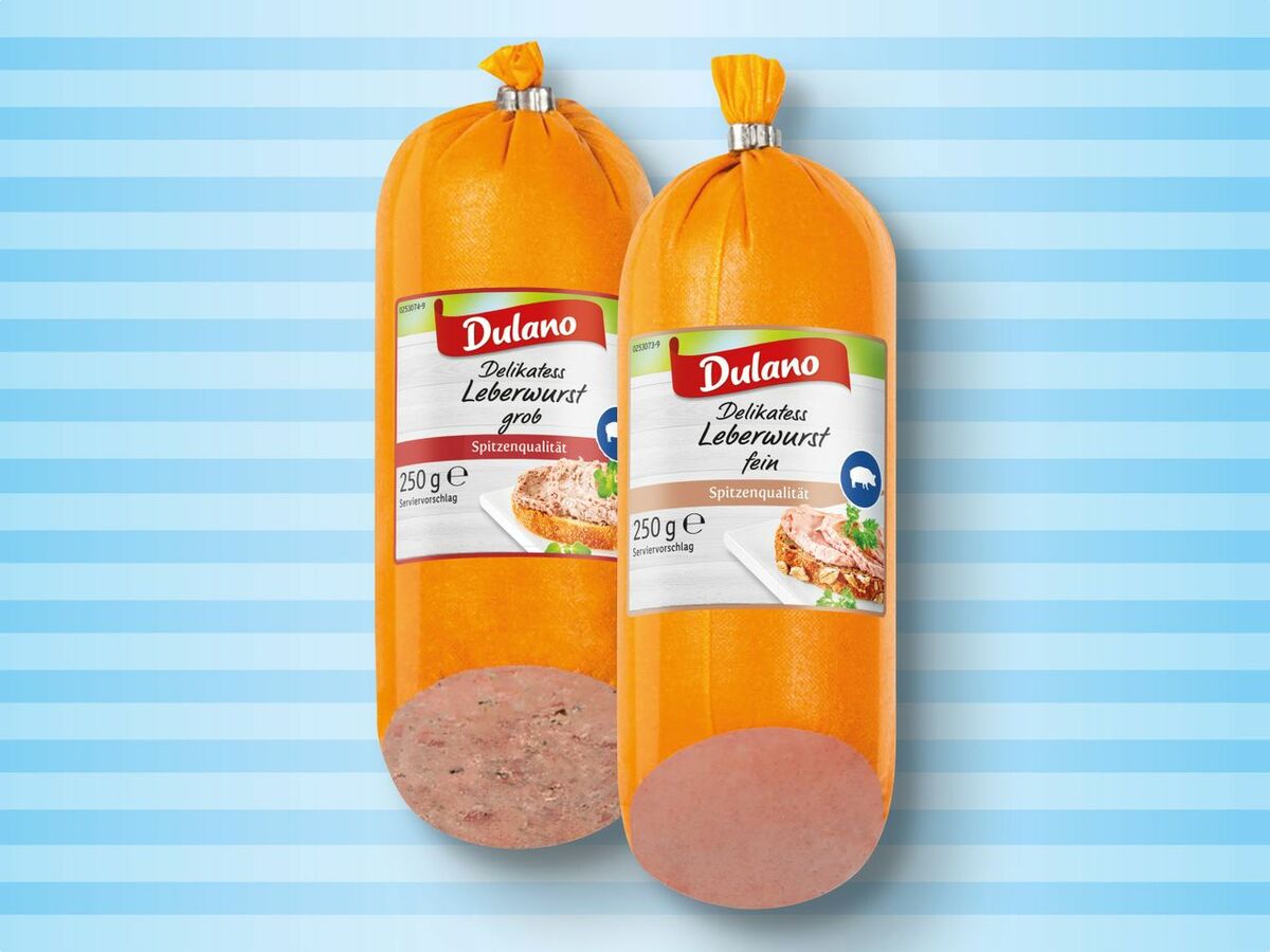 Bild 1 von Dulano Delikatess Leberwurst, 
         250 g