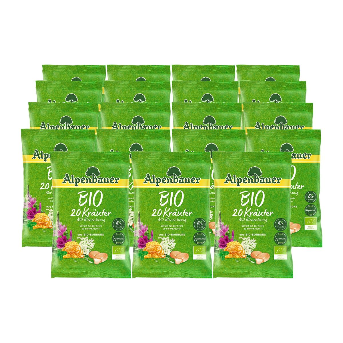 Bild 1 von Alpenbauer Bio Bonbons 20 Kräuter 90 g, 19er Pack