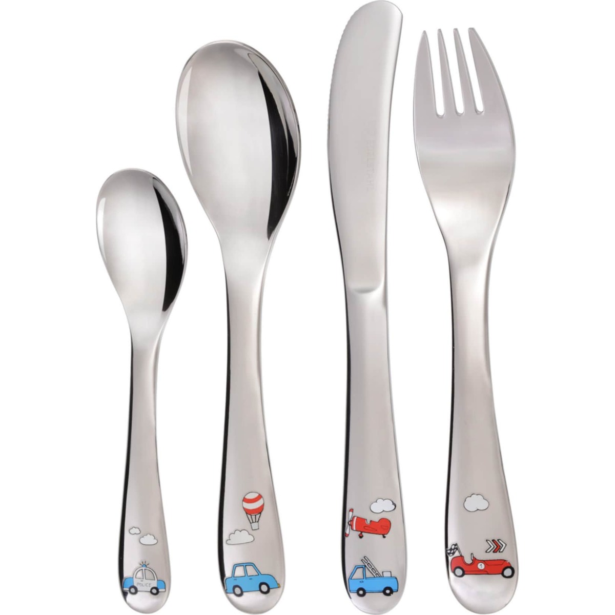 Bild 1 von GRÄWE Kinderbesteck 4-teilig AUTOS AUTOS