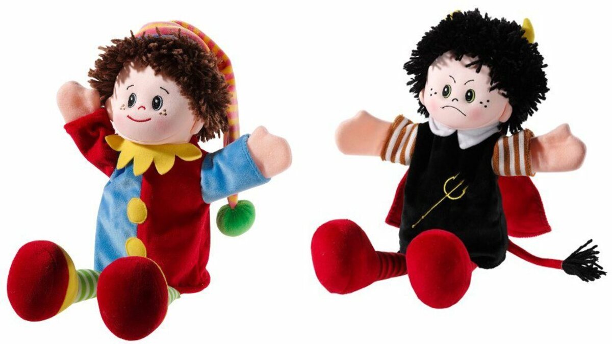 Bild 1 von Heunec® Handpuppe Poupetta, Kasperl und Teufel (Set, 2-tlg)