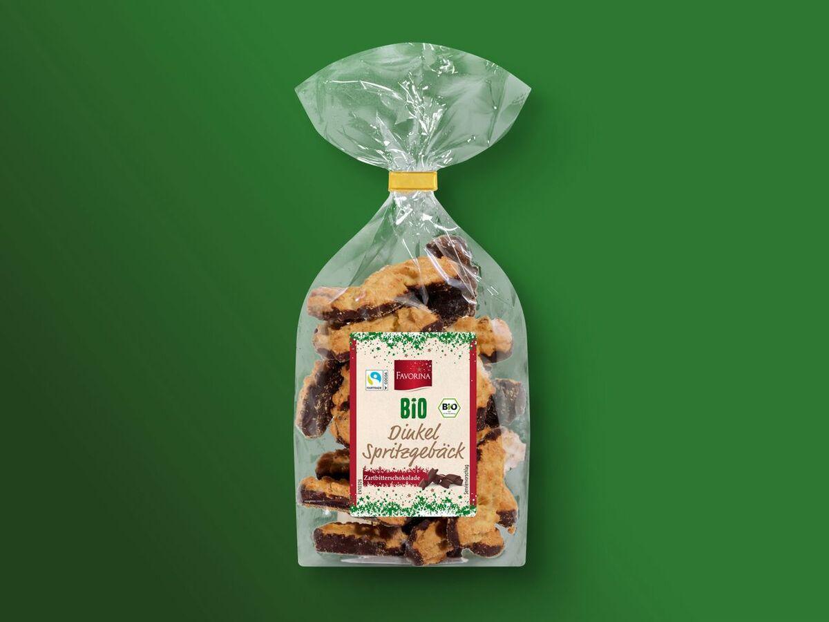 Favorina Bio Dinkel Spritzgebäck, 175 g von Lidl ansehen!