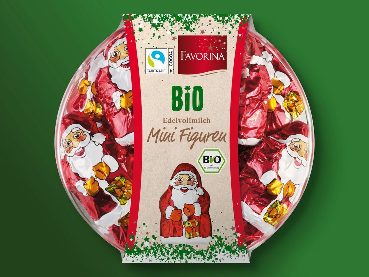 Bild 1 von Favorina Bio Edelvollmilch Mini Figuren, 
         125 g