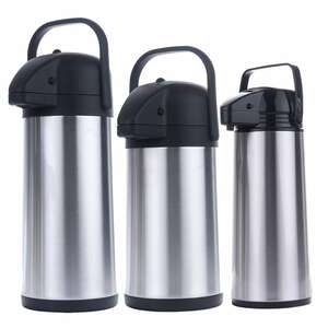 Airpot 1,9/2,2/3 L Pumpkanne - Isolierkanne Thermo Kanne Kaffeekanne Edelstahl Volumen: 1,9 Liter