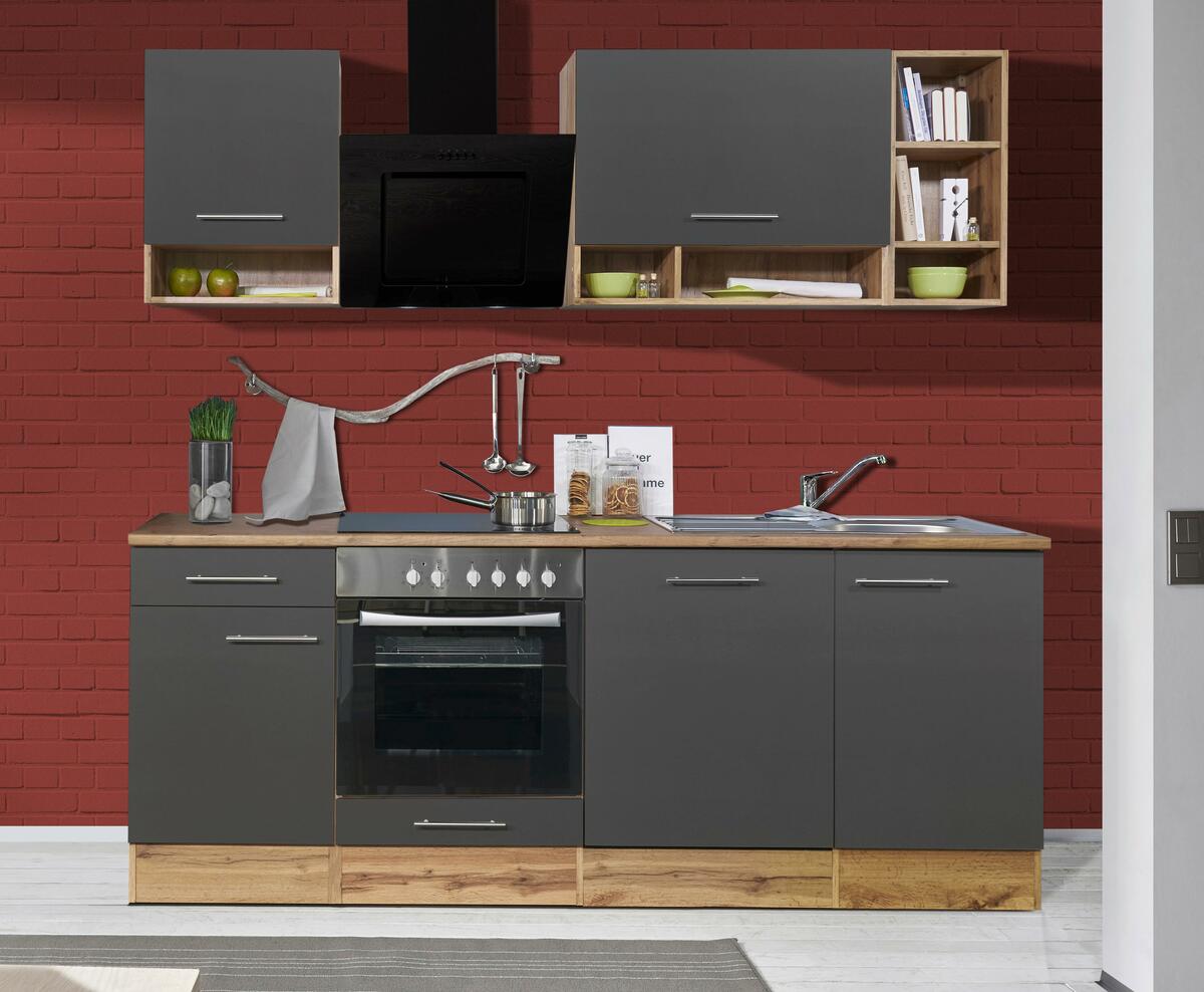 Bild 1 von Küchenblock in Grau/Eichefarben