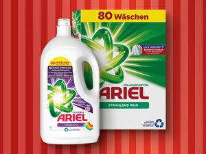 Ariel Waschmittel 80/60 Wäschen, 
         4 l/4,8/1,638 kg