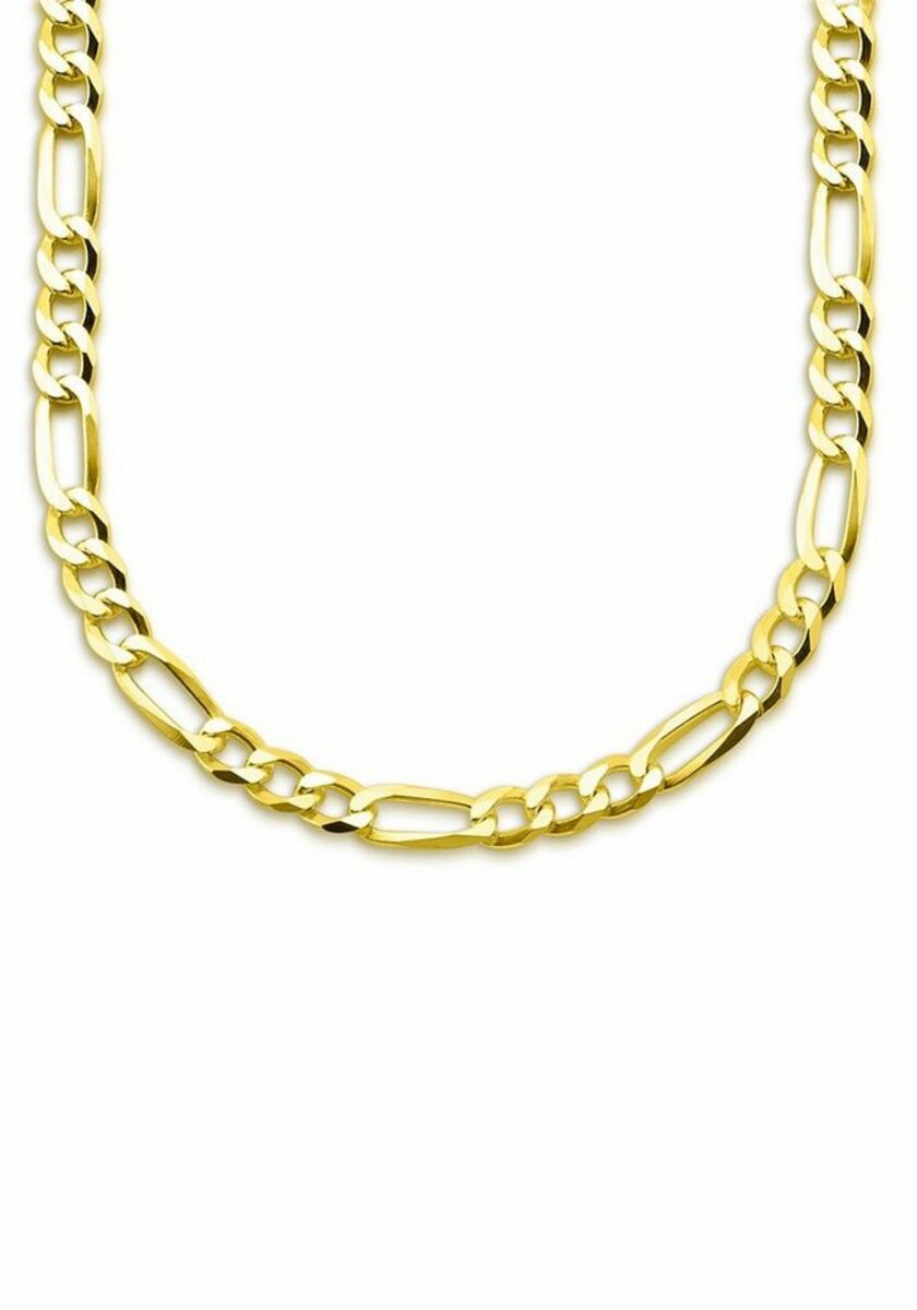 Bild 1 von Bruno Banani Gliederkette Schmuck Geschenk, Halskette Figarokette schmal Gold