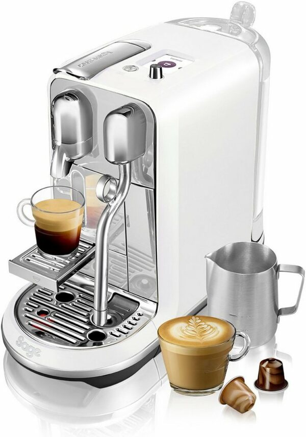 Bild 1 von Nespresso Kapselmaschine Creatista Plus SNE800SST, inkl. Willkommenspaket mit 14 Kapseln + Edelstahl-Milchkanne