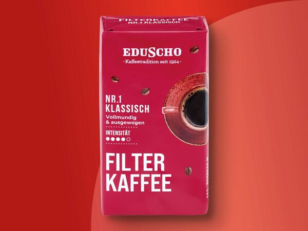 Bild 1 von Eduscho Filterkaffee Nr. 1 Klassisch, 
         500 g