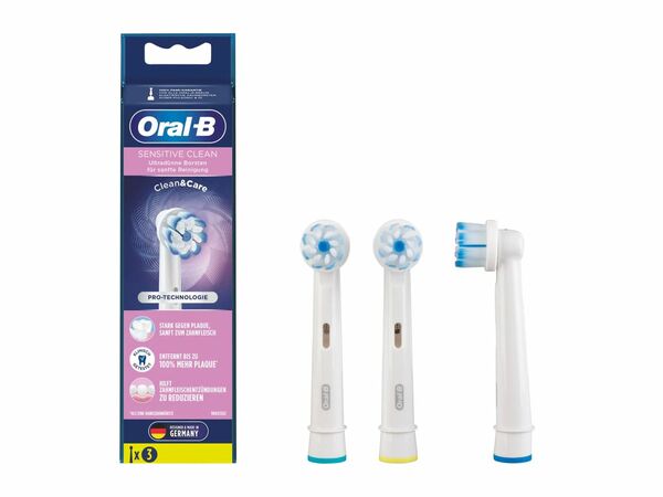 Bild 1 von ORAL-B 3 Oral-B® Sensitive Clean-Zahnbürstenköpfe, 
         3 Stück