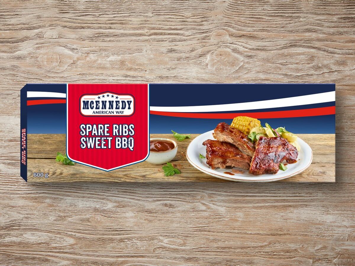 Bild 1 von McEnnedy Süße BBQ Schweinerippchen, 
         600 g