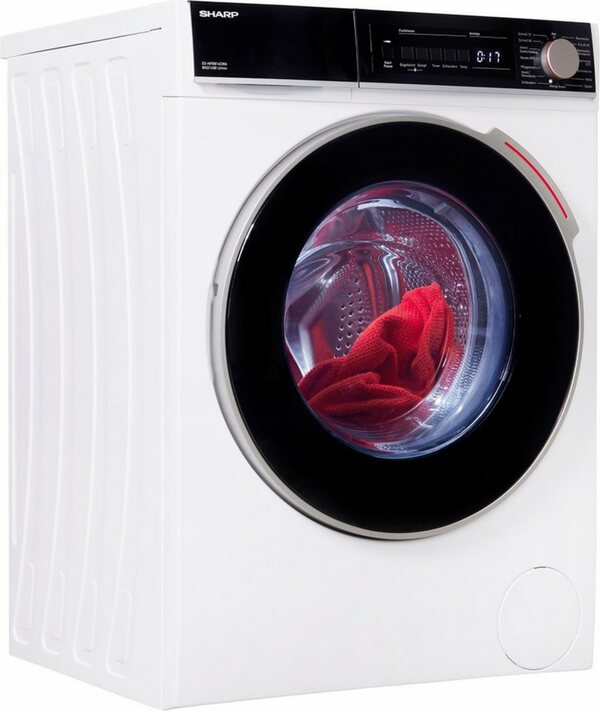 Bild 1 von Sharp Waschmaschine ES-NFB814CWA-DE, 8 kg, 1400 U/min