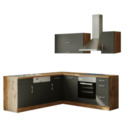 Bild 1 von Porto Winkel-Küche 210x210cm, Anthrazit/Wotan – Energieeffizienzklasse E