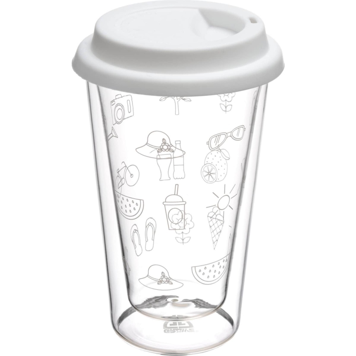 Bild 1 von GRÄWE Doppelglas-Becher mit Deckel