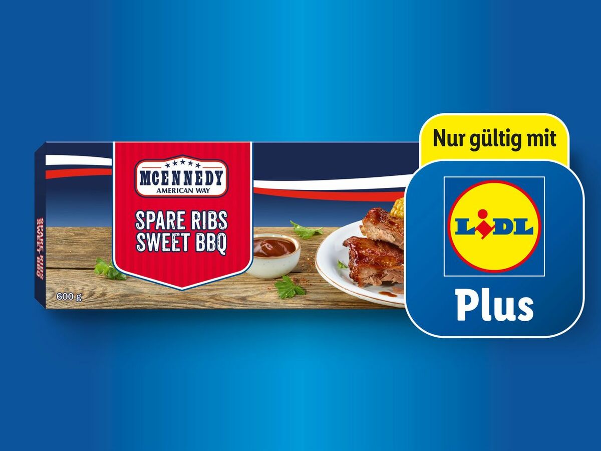 Bild 1 von McEnnedy Süße BBQ Schweinerippchen, 
         600 g