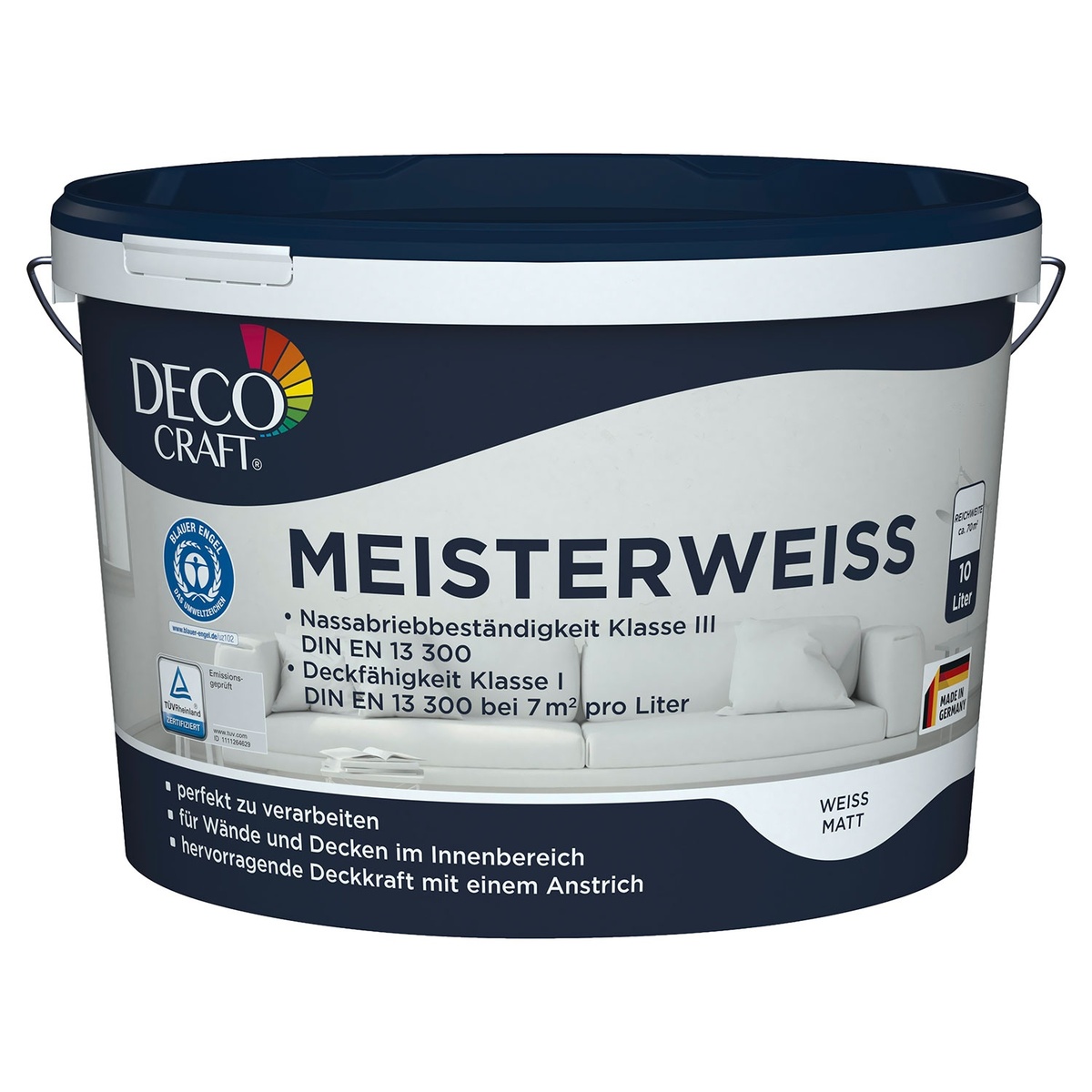 Bild 1 von DECO CRAFT Meisterweiß 10 l