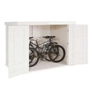 Bild 1 von 2er-Fahrradgarage MCW-H63b, Fahrradbox Geräteschuppen Gerätehaus, abschließbar MVG-zertifiziert 155x205x107cm ~ weiß