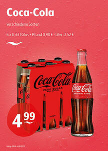 Coca-Cola verschiedene Sorten