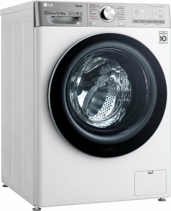 Bild 1 von LG Waschtrockner V9WD128H2, 12 kg, 8 kg, 1400 U/min, TurboWash® - Waschen in nur 39 Minuten