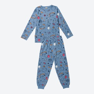 Jungen-Schlafanzug mit Weltraum-Muster, 2-teilig