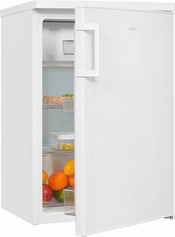 Bild 1 von exquisit Kühlschrank KS16-4-H-010E weiss, 85 cm hoch, 56 cm breit