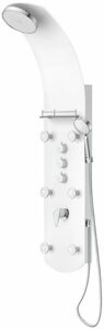 Eisl Duschsäule KARIBIK, Höhe 140 cm, 6 Massagedüsen, Wellness Duschsystem mit Armatur und Regendusche