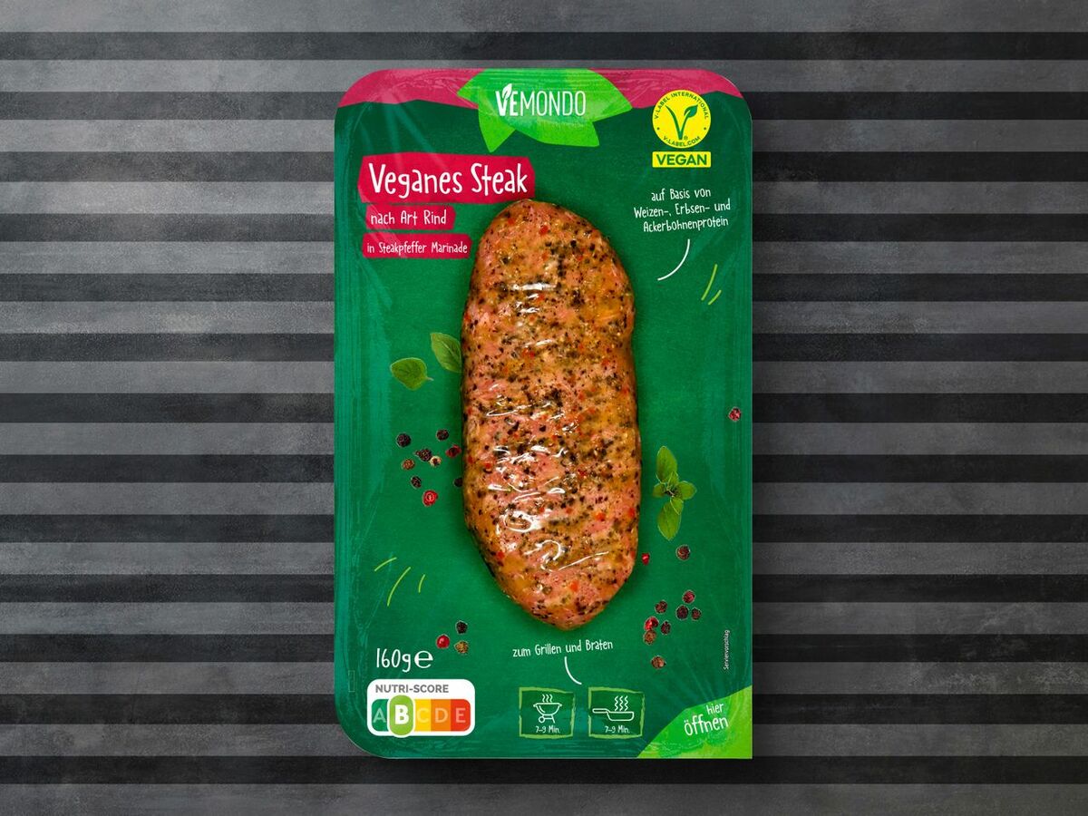 Bild 1 von Vemondo Veganes Steak nach Art Rind/Hähnchen, 
         160 g