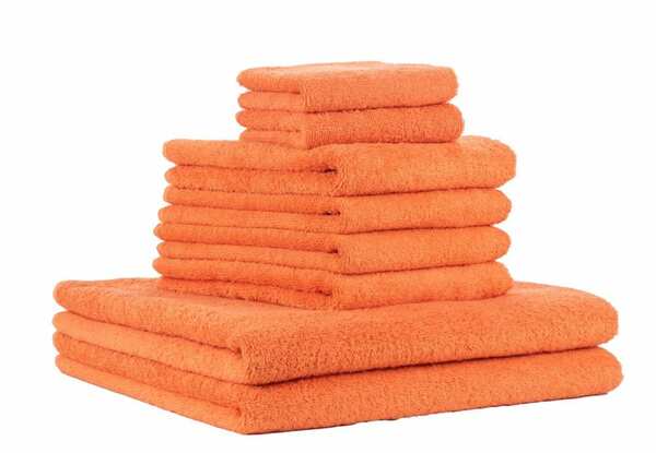 Bild 1 von PANA® 8-tlg. Frottier-Set • Frottee Handtücher Set • Gästetuch • Handtuch • Duschtuch • 100% Baumwolle • Hautverträglich • Ökotex Zertifiziert • Handtuchset
