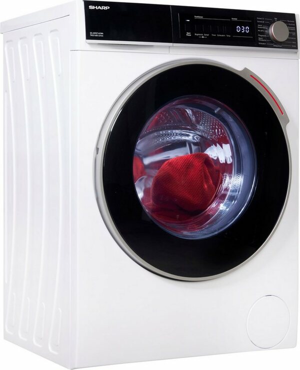 Bild 1 von Sharp Waschmaschine ES-NFB714CWA-DE, 7 kg, 1400 U/min