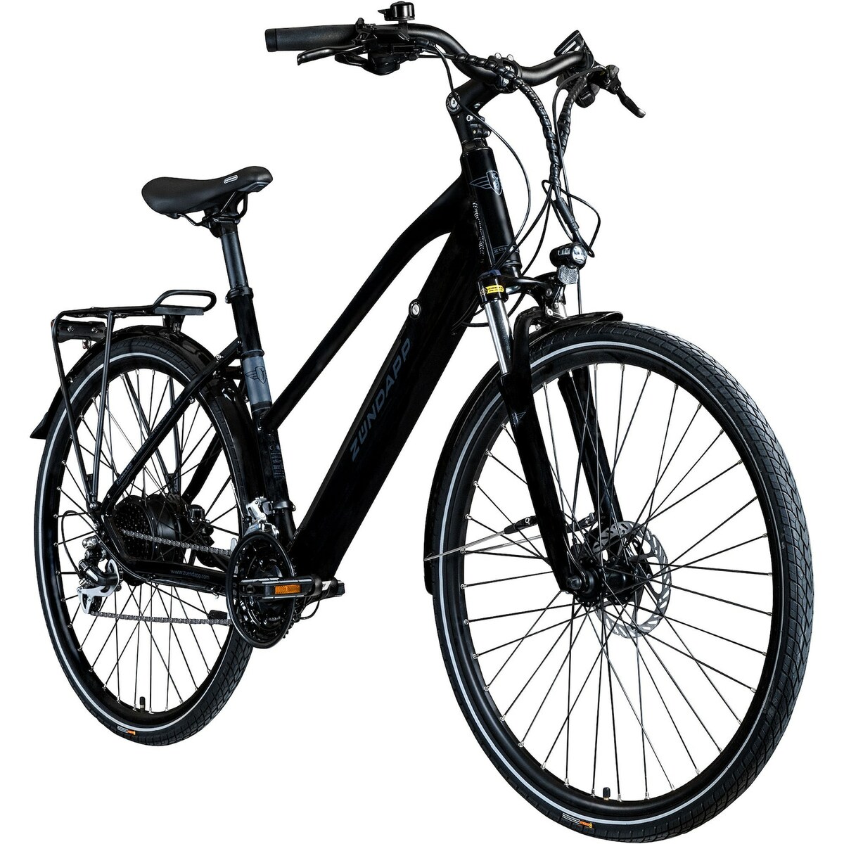 Bild 1 von Zündapp Z810 E Bike Trekkingrad Damen ab 155 cm mit Nabenmotor Pedelec Trekking Fahrrad mit 24 Gang und Beleuchtung StVZO
