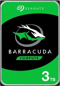 Seagate BarraCuda interne HDD-Festplatte (3 TB) 3,5" 210 MB/S Lesegeschwindigkeit, Bulk