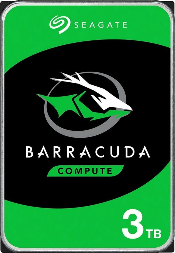 Bild 1 von Seagate BarraCuda interne HDD-Festplatte (3 TB) 3,5" 210 MB/S Lesegeschwindigkeit, Bulk